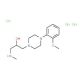 1-[4-(2-Methoxy-phenyl)-piperazin-1-yl]-3-methyl-amino-propan-2-ol trihydrochloride - chemical structure image