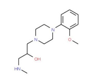 1-[4-(2-Methoxy-phenyl)-piperazin-1-yl]-3-methylamino-propan-2-ol - chemical structure image