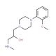 1-[4-(2-Methoxy-phenyl)-piperazin-1-yl]-3-methylamino-propan-2-ol - chemical structure image