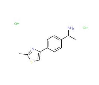 1-[4-(2-methyl-1,3-thiazol-4-yl)phenyl]ethanamine dihydrochloride - chemical structure image