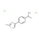 1-[4-(2-methyl-1,3-thiazol-4-yl)phenyl]ethanamine dihydrochloride - chemical structure image