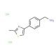 1-[4-(2-methyl-1,3-thiazol-4-yl)phenyl]methanamine dihydrochloride - chemical structure image