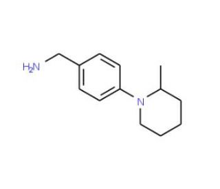 1-[4-(2-Methylpiperidin-1-yl)phenyl]methanamine - chemical structure image