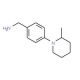 1-[4-(2-Methylpiperidin-1-yl)phenyl]methanamine - chemical structure image