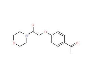 1-[4-(2-morpholin-4-yl-2-oxoethoxy)phenyl]ethanone (CAS 29942-00-5) - chemical structure image