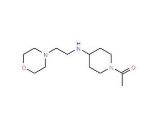 1-[4-(2-Morpholin-4-yl-ethylamino)-piperidin-1-yl]-ethanone - chemical structure image