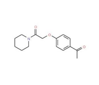 1-[4-(2-oxo-2-piperidin-1-ylethoxy)phenyl]ethanone (CAS 31188-99-5) - chemical structure image