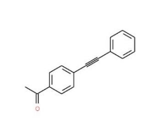 1-[4-(2-phenyleth-1-ynyl)phenyl]ethan-1-one (CAS 1942-31-0) - chemical structure image