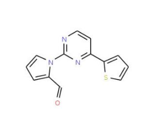 1-[4-(2-Thienyl)-2-pyrimidinyl]-1H-pyrrole-2-carbaldehyde - chemical structure image
