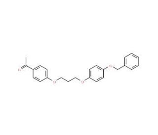 1-(4-{3-[4-(Benzyloxy)phenoxy]propoxy}-phenyl)-1-ethanone - chemical structure image