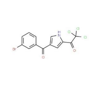 1-[4-(3-Bromobenzoyl)-1H-pyrrol-2-yl]-2,2,2-trichloro-1-ethanone - chemical structure image