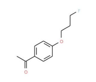 1-[4-(3-Fluoropropoxy)phenyl]-1-ethanone - chemical structure image