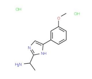 1-[4-(3-methoxyphenyl)-1H-imidazol-2-yl]ethan-1-amine dihydrochloride - chemical structure image