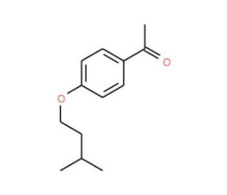 1-[4-(3-Methyl-butoxy)-phenyl]-ethanone (CAS 24242-99-7) - chemical structure image