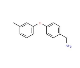1-[4-(3-Methylphenoxy)phenyl]methanamine - chemical structure image