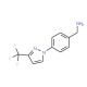 1-{4-[3-(trifluoromethyl)-1H-pyrazol-1-yl]phenyl}methanamine - chemical structure image
