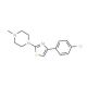 1-[4-(4-chlorophenyl)-1,3-thiazol-2-yl]-4-methylpiperazine - chemical structure image