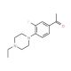 1-[4-(4-ethylpiperazin-1-yl)-3-fluorophenyl]ethanone - chemical structure image