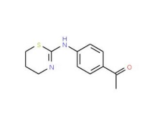 1-[4-(5,6-Dihydro-4H-[1,3]thiazin-2-ylamino)-phenyl]-ethanone - chemical structure image