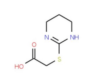 (1,4,5,6-Tetrahydropyrimidin-2-ylsulfanyl)-acetic acid - chemical structure image