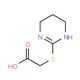 (1,4,5,6-Tetrahydropyrimidin-2-ylsulfanyl)-acetic acid - chemical structure image
