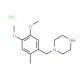 1-(4,5-dimethoxy-2-methylbenzyl)piperazine hydrochloride - chemical structure image