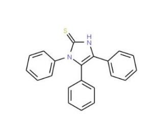 1,4,5-triphenyl-1H-imidazole-2-thiol (CAS 2349-59-9) - chemical structure image