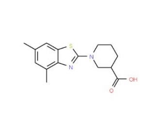1-(4,6-Dimethyl-1,3-benzothiazol-2-yl)piperidine-3-carboxylic acid - chemical structure image