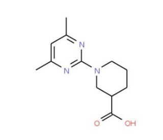 1-(4,6-Dimethylpyrimidin-2-yl)piperidine-3-carboxylic acid - chemical structure image