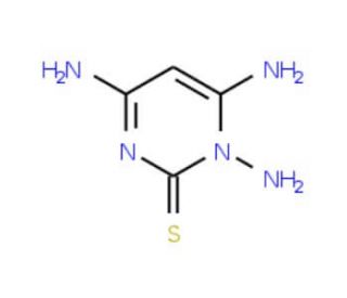 1,4,6-triamino-1,2-dihydropyrimidine-2-thione - chemical structure image