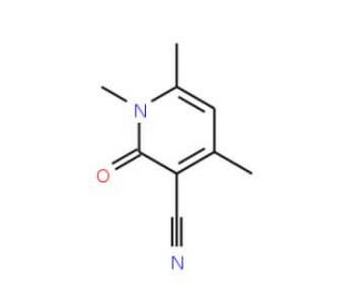 1,4,6-Trimethyl-2-oxo-1,2-dihydro-3-pyridinecarbonitrile (CAS 64038-03-5) - chemical structure image