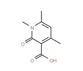 1,4,6-Trimethyl-2-oxo-1,2-dihydro-pyridine-3-carboxylic acid (CAS 24667-08-1) - chemical structure image