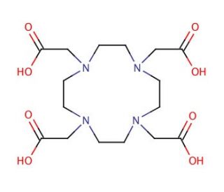 1,4,7,10-Tetraazacyclododecane-1,4,7,10-tetraacetic acid (CAS 60239-18-1) - chemical structure image