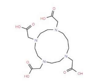 1,4,7,10-Tetrakis(carboxymethyl)-1,4,7,10-tetraazacyclotridecane (CAS 60239-20-5) - chemical structure image