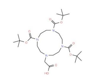 1,4,7-Tri-Boc-10-(carboxymethyl)-1,4,7,10-tetraazacyclododecane (CAS 247193-74-4) - chemical structure image