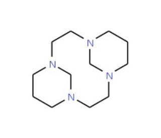 1,4,8,11-Tetraazatricyclo[9.3.1.1(4,8)]hexadecane (CAS 75920-10-4) - chemical structure image