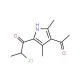 1-(4-acetyl-3,5-dimethyl-1H-pyrrol-2-yl)-2-chloropropan-1-one - chemical structure image