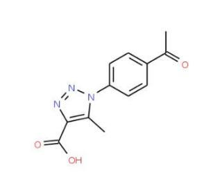 1-(4-Acetyl-phenyl)-5-methyl-1H-[1,2,3]triazole-4-carboxylic acid - chemical structure image