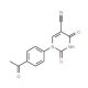 1-(4-Acetylphenyl)-2,4-dioxo-1,2,3,4-tetrahydro-5-pyrimidinecarbonitrile - chemical structure image