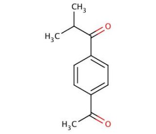 1-(4-Acetylphenyl)-2-methyl-1-propanone (CAS 103931-20-0) - chemical structure image