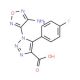 1-(4-Amino-1,2,5-oxadiazol-3-yl)-5-(fluorophenyl)-1H-1,2,3-triazole-4-carboxylic acid - chemical structure image