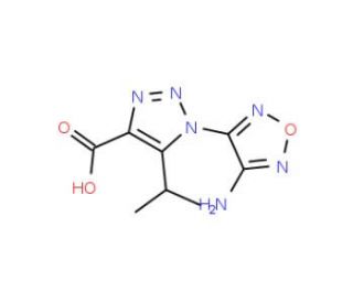 1-(4-Amino-1,2,5-oxadiazol-3-yl)-5-isopropyl-1H-1,2,3-triazole-4-carboxylic acid - chemical structure image