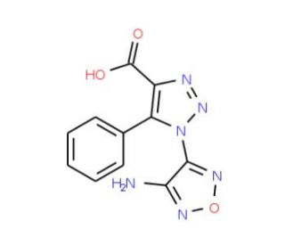 1-(4-Amino-1,2,5-oxadiazol-3-yl)-5-phenyl-1H-1,2,3-triazole-4-carboxylic acid - chemical structure image