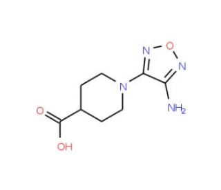 1-(4-Amino-1,2,5-oxadiazol-3-yl)piperidine-4-carboxylic acid - chemical structure image
