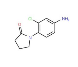 1-(4-amino-2-chlorophenyl)pyrrolidin-2-one - chemical structure image