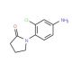 1-(4-amino-2-chlorophenyl)pyrrolidin-2-one - chemical structure image