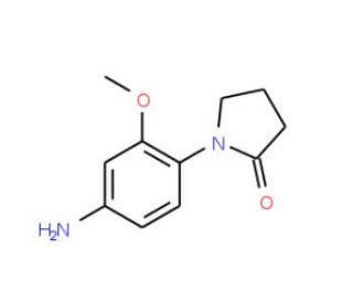 1-(4-amino-2-methoxyphenyl)pyrrolidin-2-one (CAS 69132-30-5) - chemical structure image