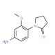 1-(4-amino-2-methoxyphenyl)pyrrolidin-2-one (CAS 69132-30-5) - chemical structure image