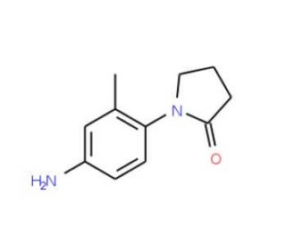 1-(4-amino-2-methylphenyl)pyrrolidin-2-one (CAS 13691-29-7) - chemical structure image