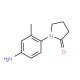 1-(4-amino-2-methylphenyl)pyrrolidin-2-one (CAS 13691-29-7) - chemical structure image